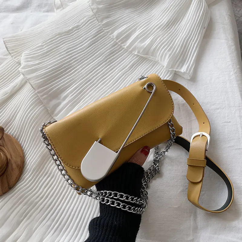 Chic Women's Crossbody Bag with Adjustable Chain Strap