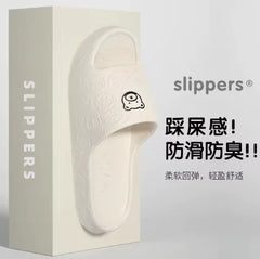 Chaussons antidérapants en caoutchouc motif ours de dessin animé pour femmes et hommes