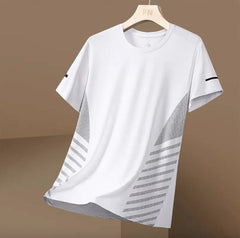 Men's Ice Silk Quick-Dry T-Shirt: Breathable & Lightweight