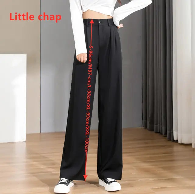 Pantalon droit taille haute vintage chic pour femme