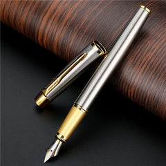 Stylo plume élégant plaqué argent | Plume fine de 0,5 mm