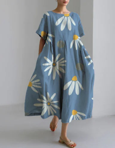 Robe décontractée élégante en coton pour femme