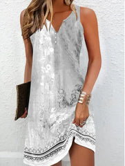 Robe sans manches à imprimés variés - Parfaite pour toutes les occasions 