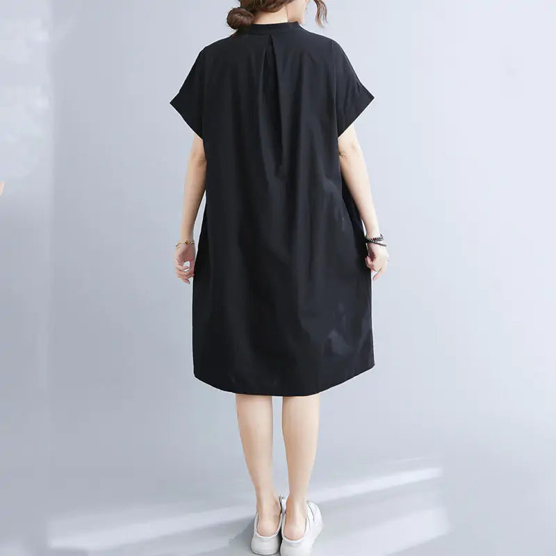 Robe chemise d'été en coton léger, idéale par temps chaud