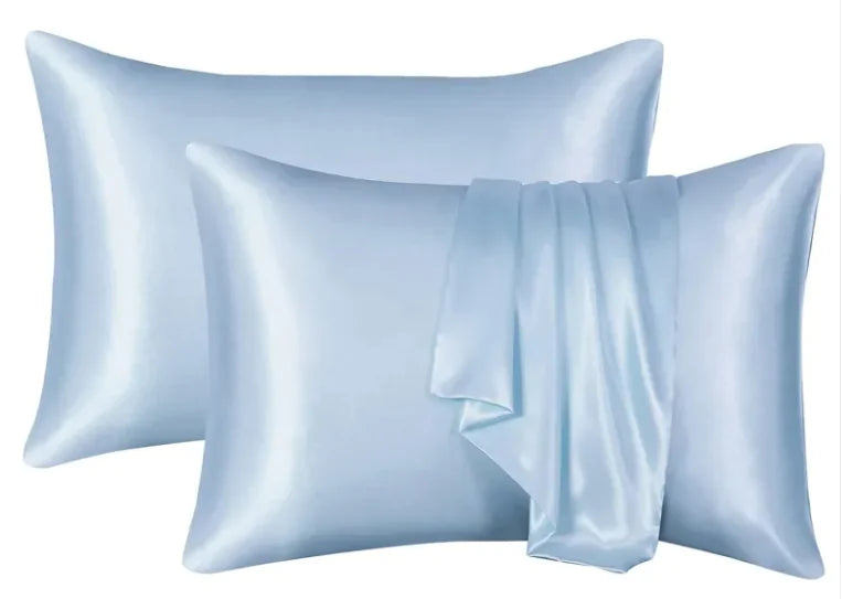 Lot de 2 taies d'oreiller de luxe en soie