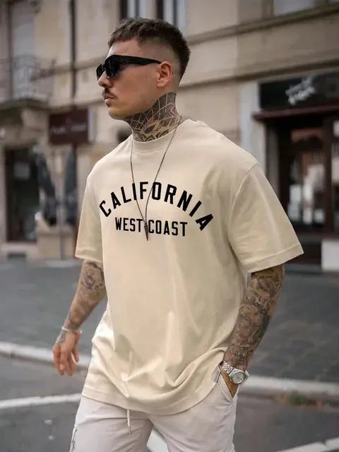 Men's Fashion T-Shirt with Letter Print