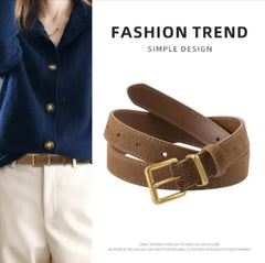 Ceinture élégante en cuir suédé pour femme - Différentes couleurs