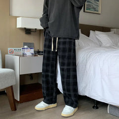 Men's Retro Corduroy Plaid Pants - Stylish & Comfort Fit