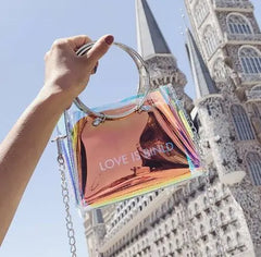 Chic Transparent Mini Jelly Chain Crossbody Bag