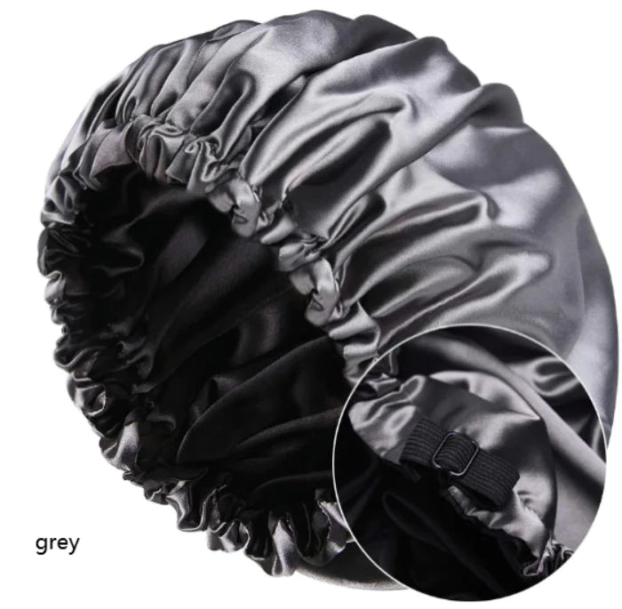 Luxurious Silk Satin Night Hair Cap - Prevents Breakage