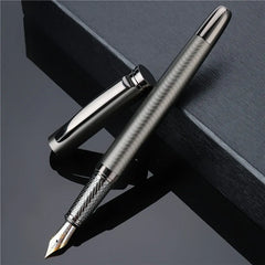 Stylo plume élégant plaqué argent | Plume fine de 0,5 mm