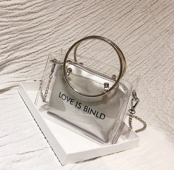 Chic Transparent Mini Jelly Chain Crossbody Bag