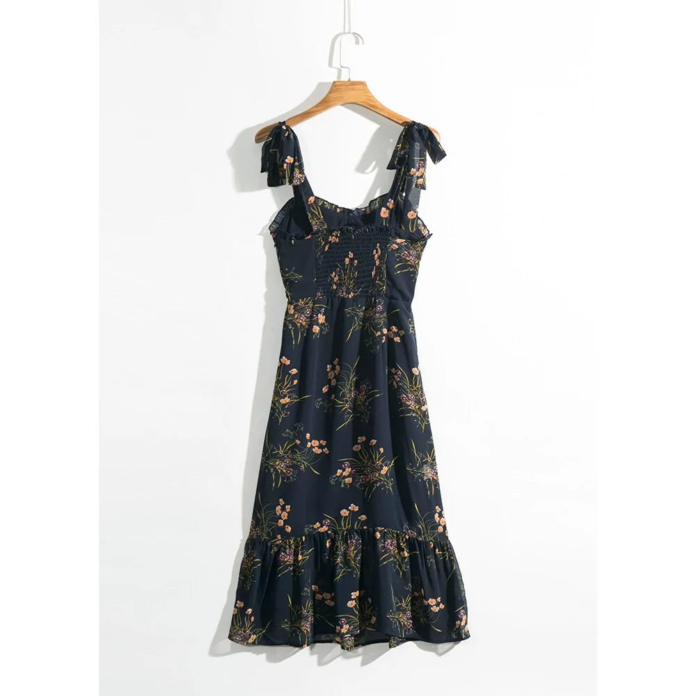 Chic Vintage Floral Maxi Dress - Perfect for All Occasions