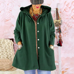 Trench-coat chic à capuche pour femme, disponible en plusieurs couleurs