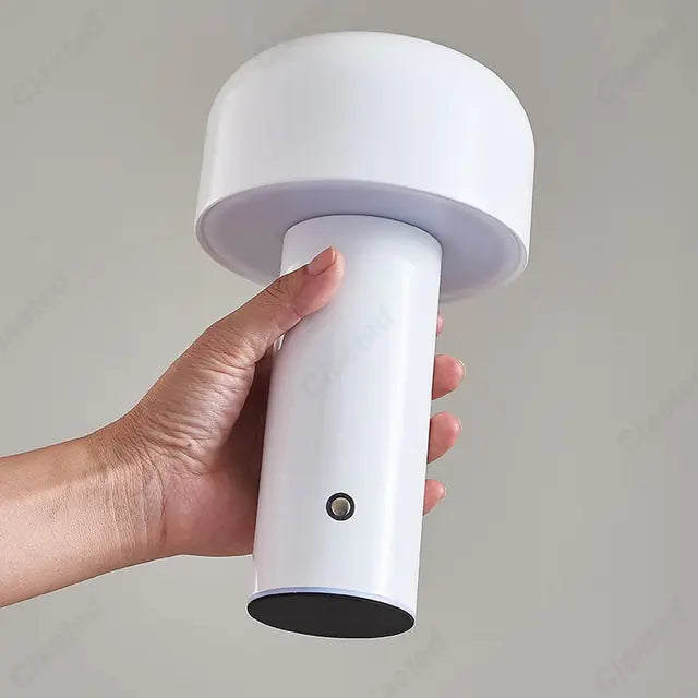 Chic Cordless Mushroom Desk Lamp - Rechargeable Italian Design