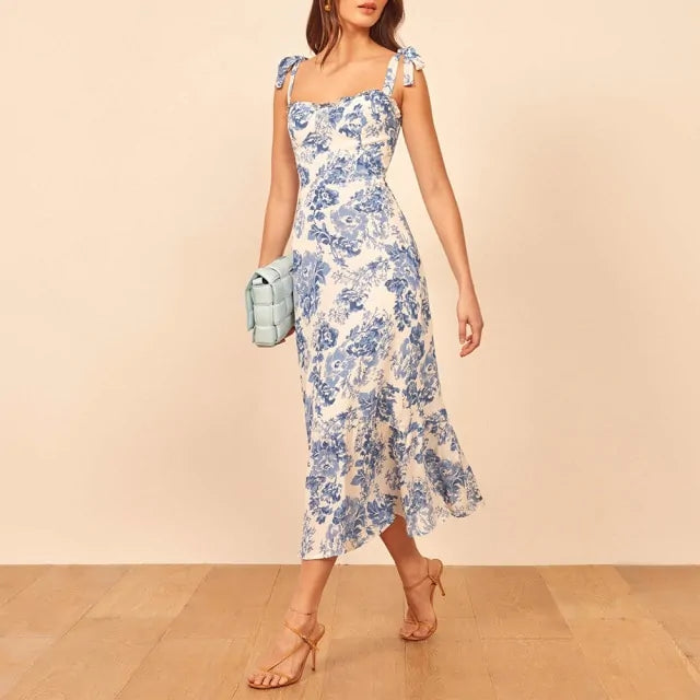 Chic Vintage Floral Maxi Dress - Perfect for All Occasions