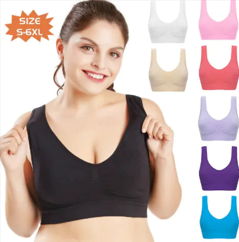 Plus Size Seamless Push-Up Bralette - Comfort & Style