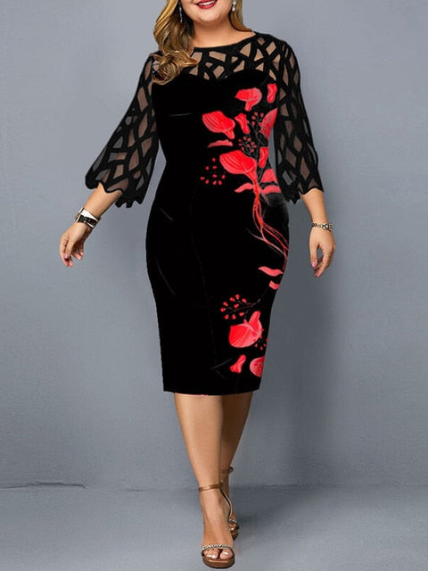 Robe chic grande taille – Capturez la grâce et l'équilibre