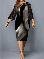 Robe chic grande taille – Capturez la grâce et l'équilibre