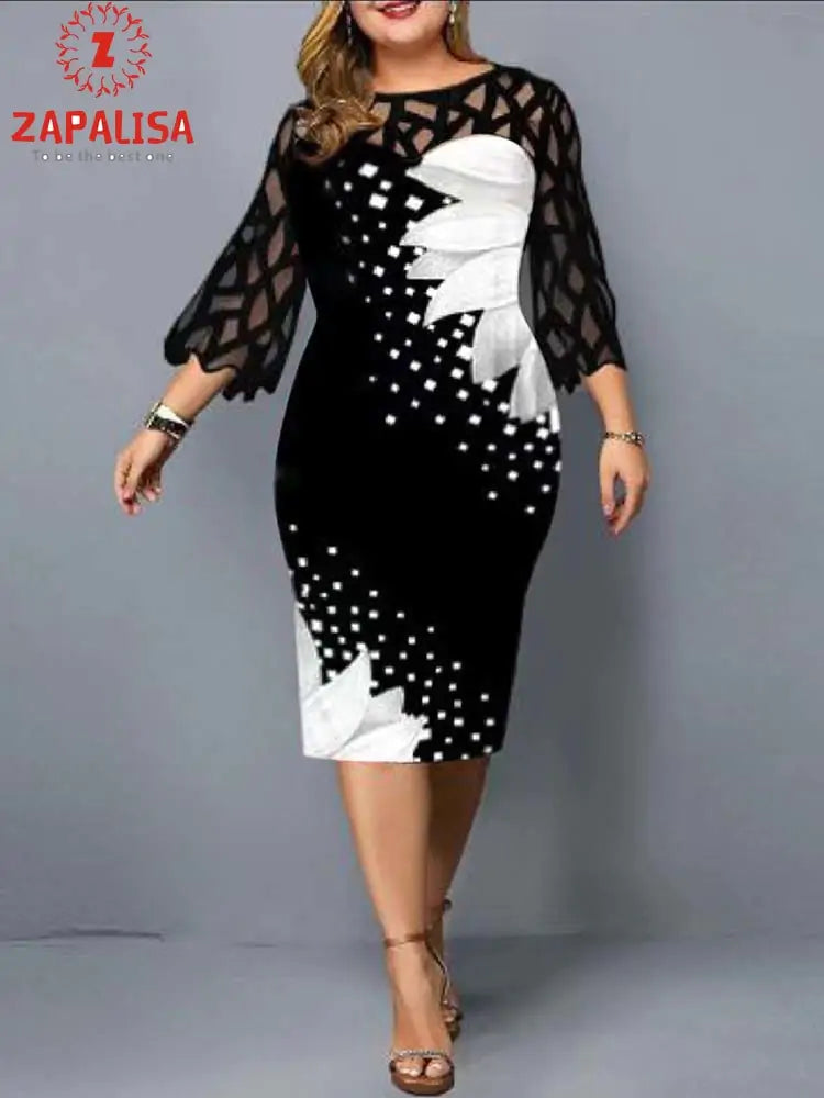 Robe chic grande taille – Capturez la grâce et l'équilibre