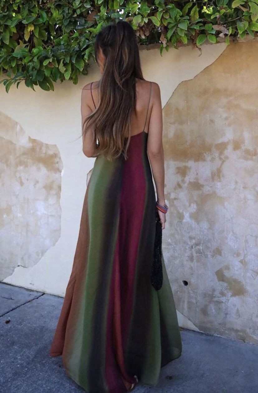 Elegant Stone Embellished Summer Midi Dress