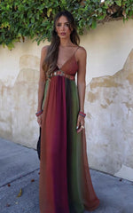 Elegant Stone Embellished Summer Midi Dress