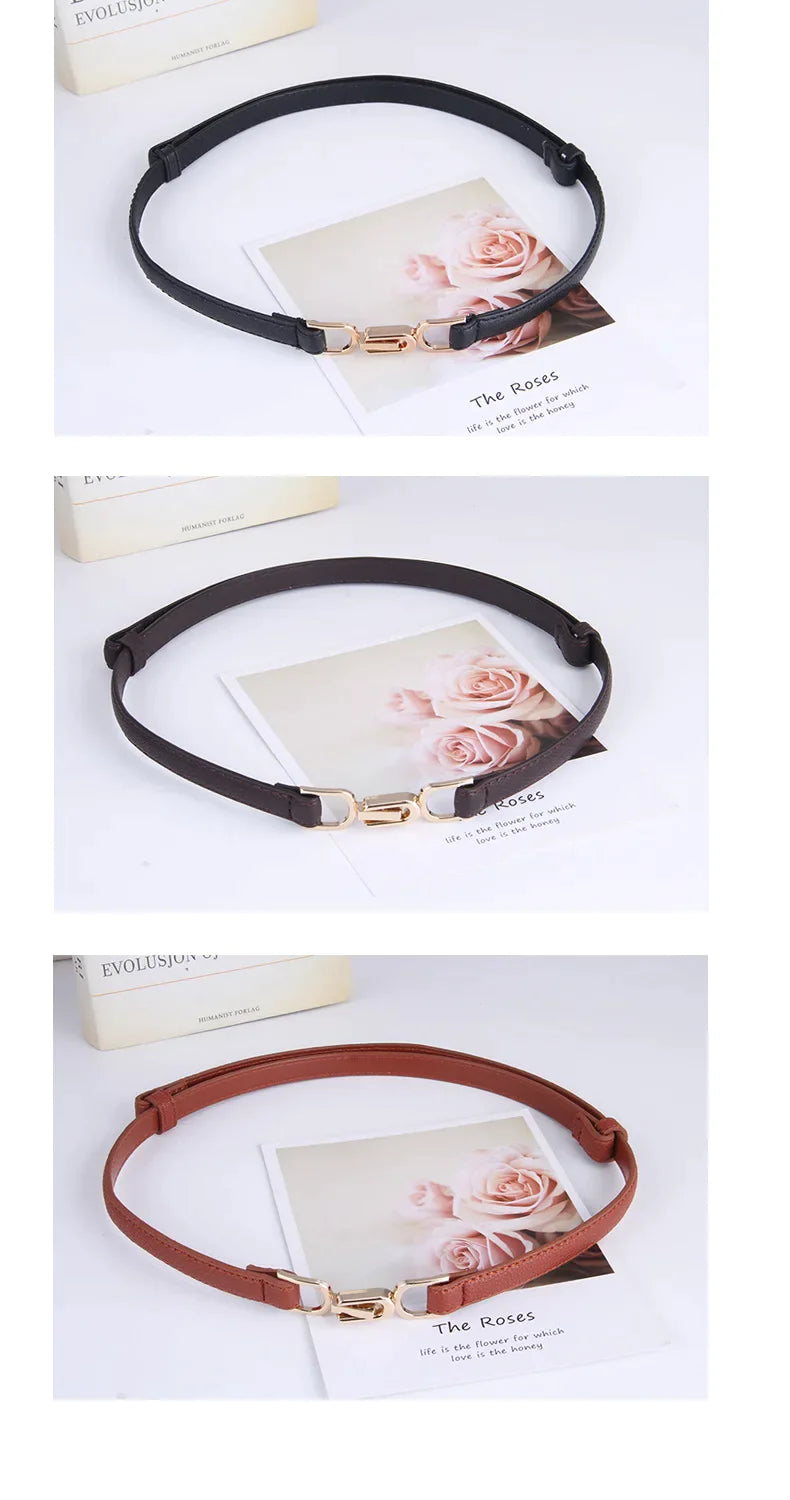 Ceinture élégante en cuir réglable