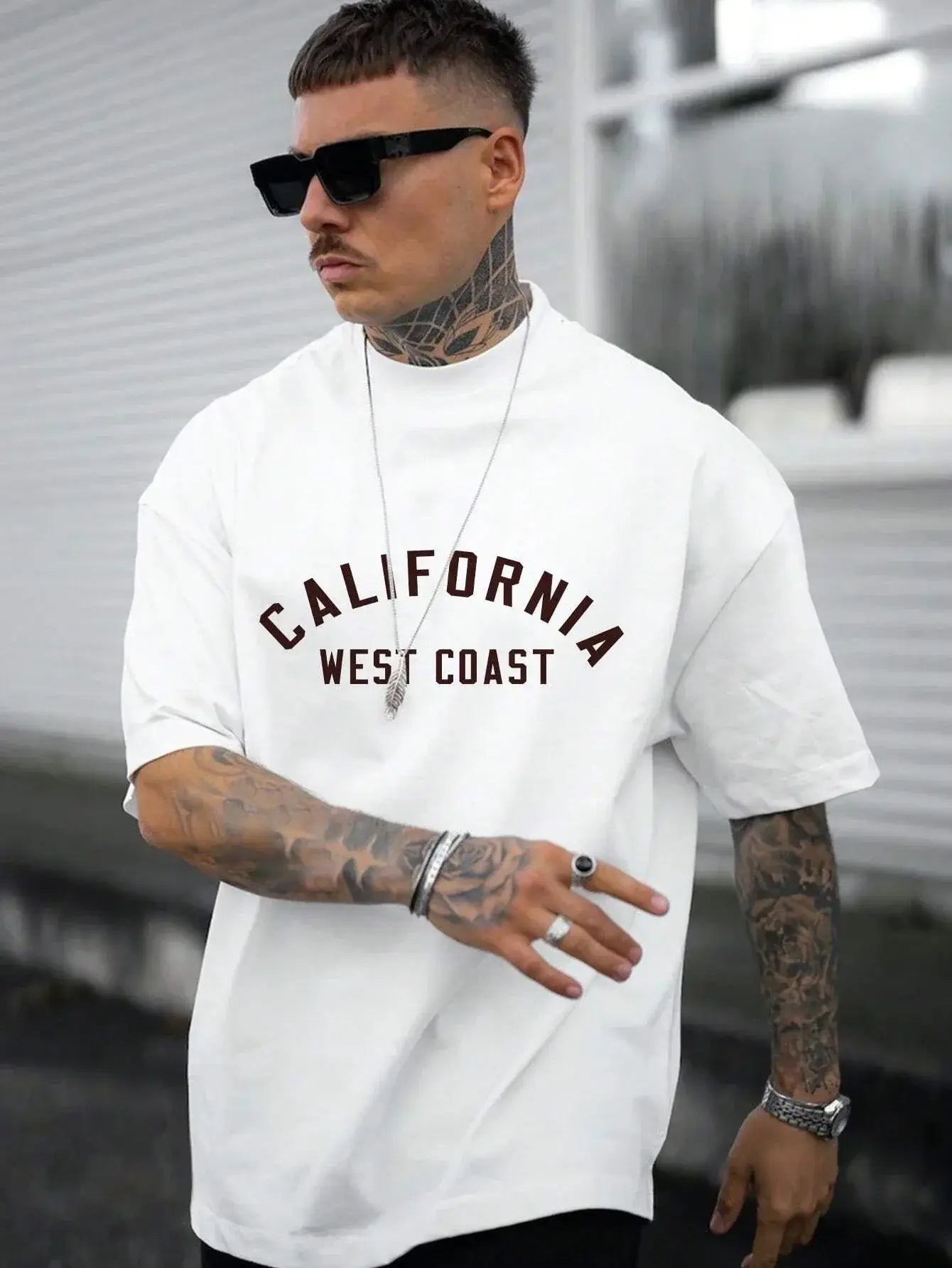 Men's Fashion T-Shirt with Letter Print
