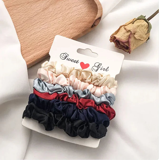 Vibrant Oversized Fabric Scrunchie - Hair Accessory