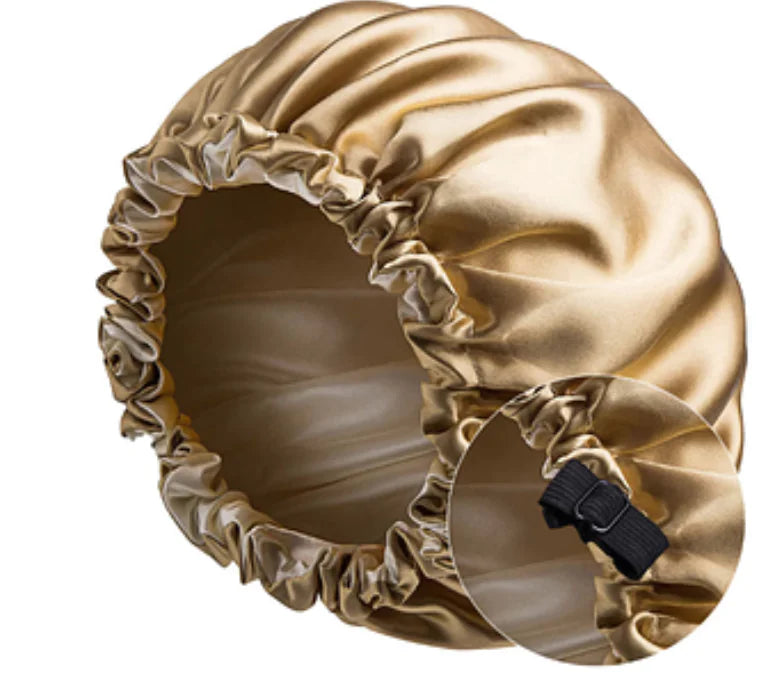 Luxurious Silk Satin Night Hair Cap - Prevents Breakage
