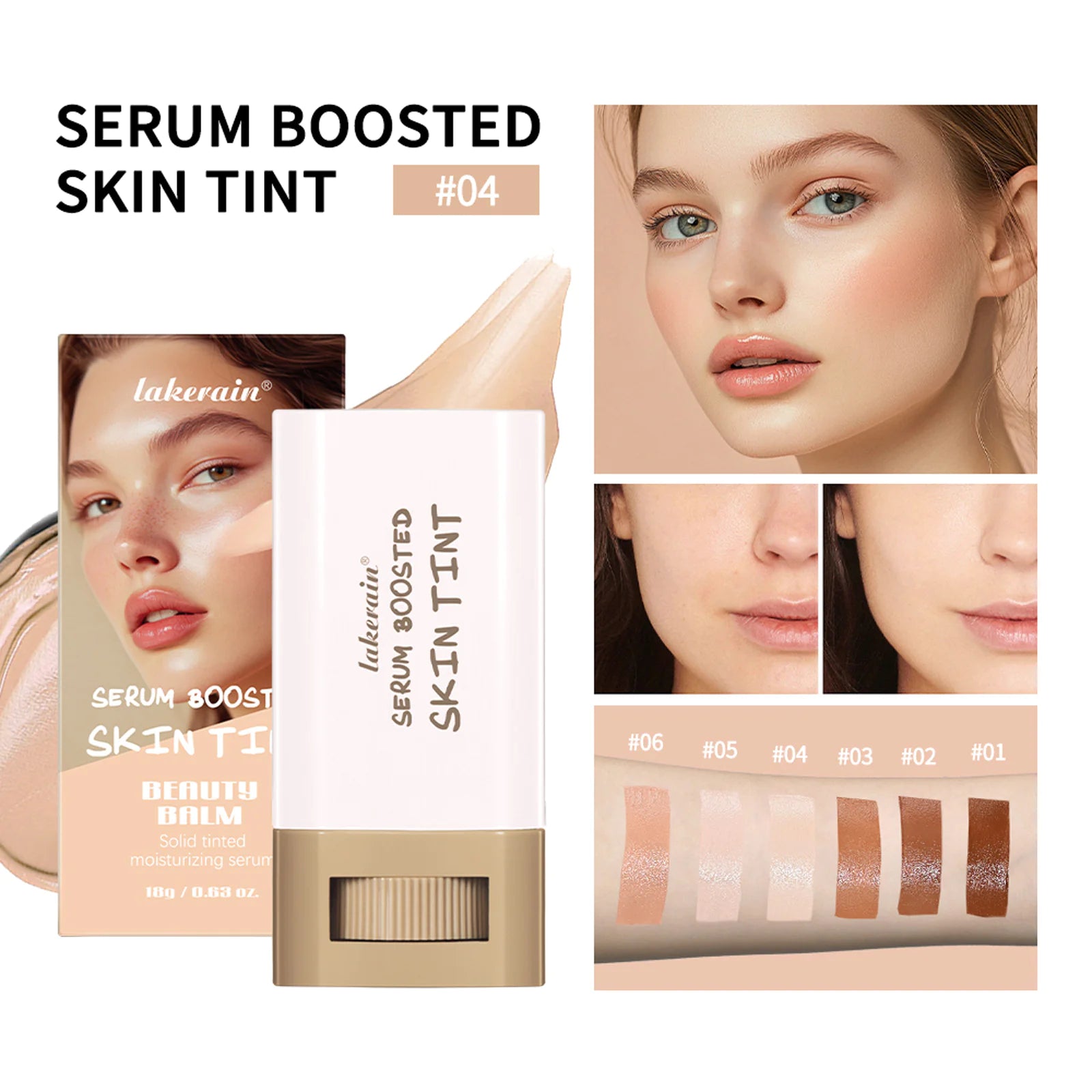 Lakerain Color Solid Essence Beauty Stick