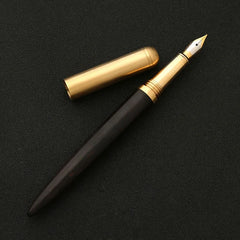 Elegant Wood Fountain Pen - Sleek & Sophisticated