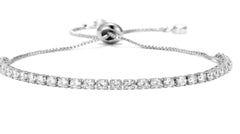 Elegant Adjustable Zircon Bracelet - Available in 3 Colors