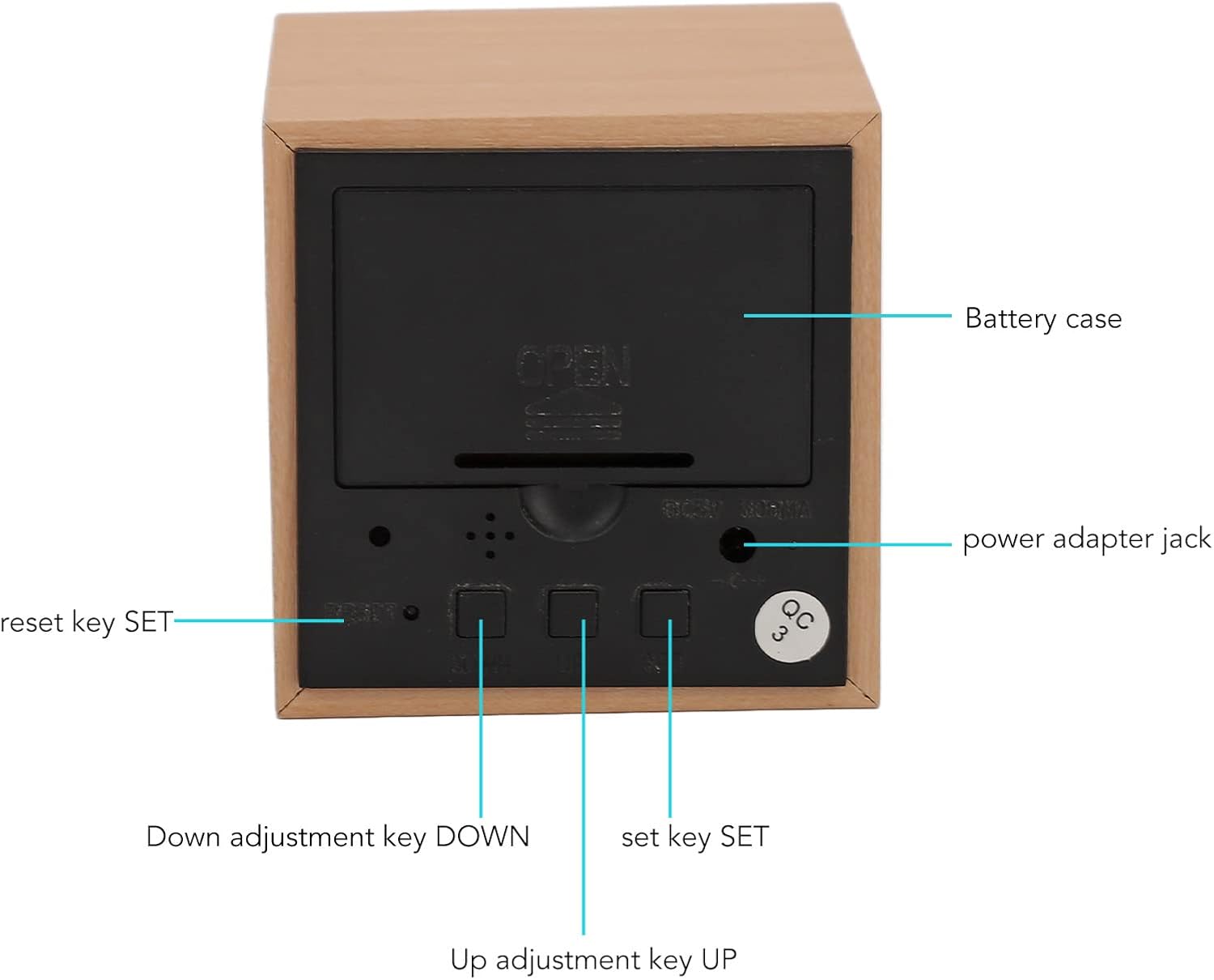 Voice-Controlled LED Wooden Alarm Clock