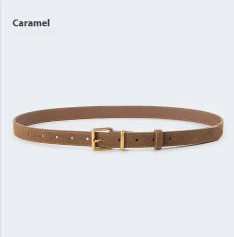 Ceinture élégante en cuir suédé pour femme - Différentes couleurs