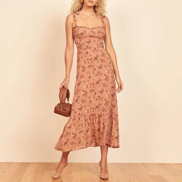 Chic Vintage Floral Maxi Dress - Perfect for All Occasions