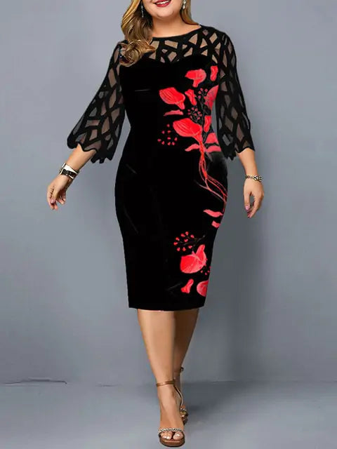 Robe chic grande taille – Capturez la grâce et l'équilibre