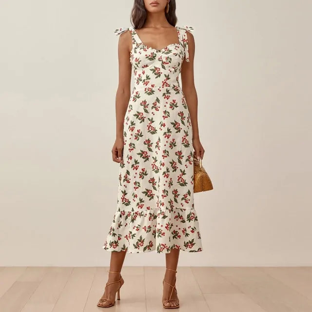 Chic Vintage Floral Maxi Dress - Perfect for All Occasions