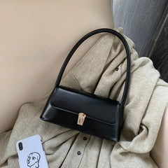 Chic Western Style Underarm Bag in PU Leather
