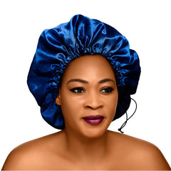 Luxurious Silk Satin Night Hair Cap - Prevents Breakage