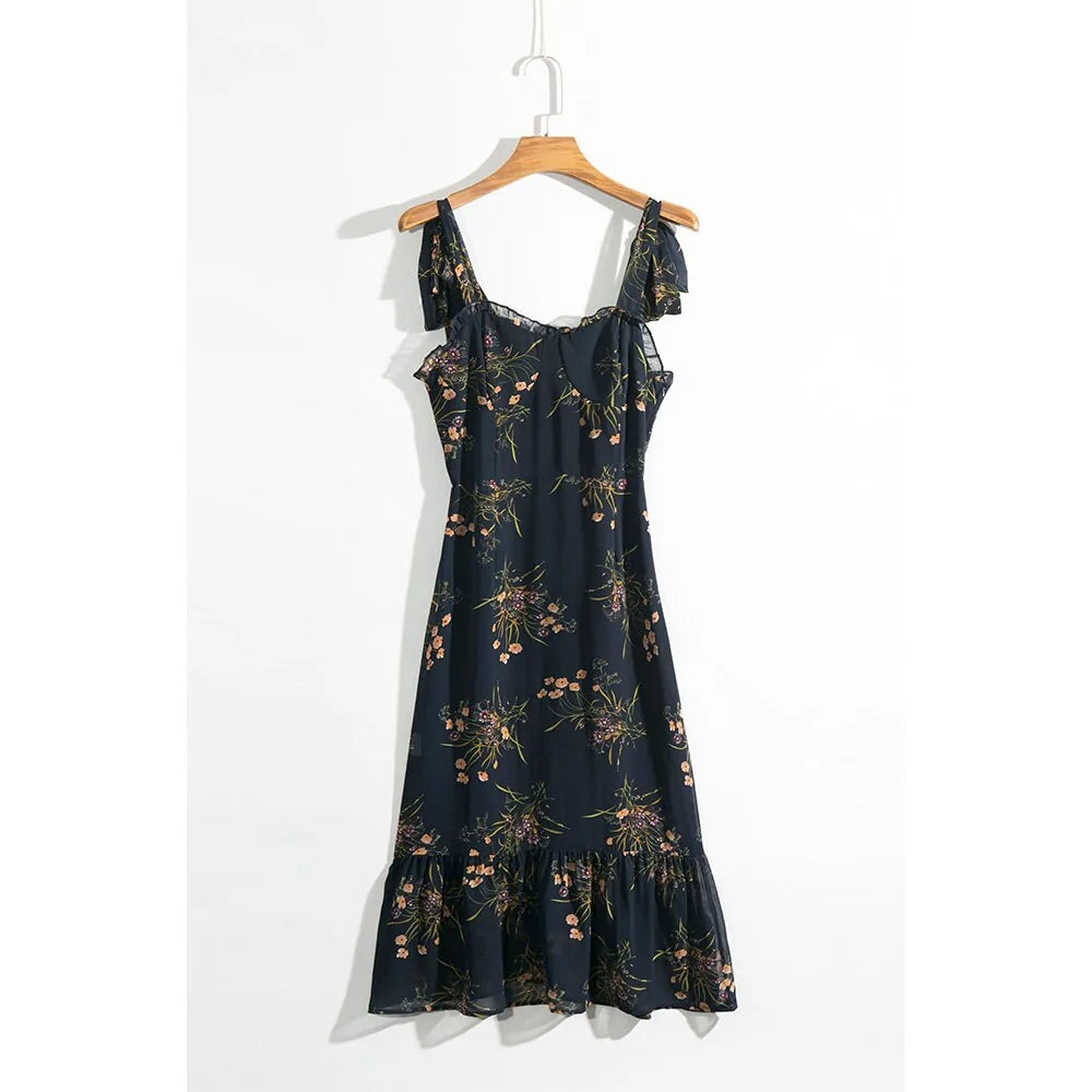 Chic Vintage Floral Maxi Dress - Perfect for All Occasions