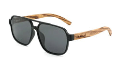 Lunettes de soleil polarisées vintage en bois respectueuses de l'environnement – ​​Protection UV400