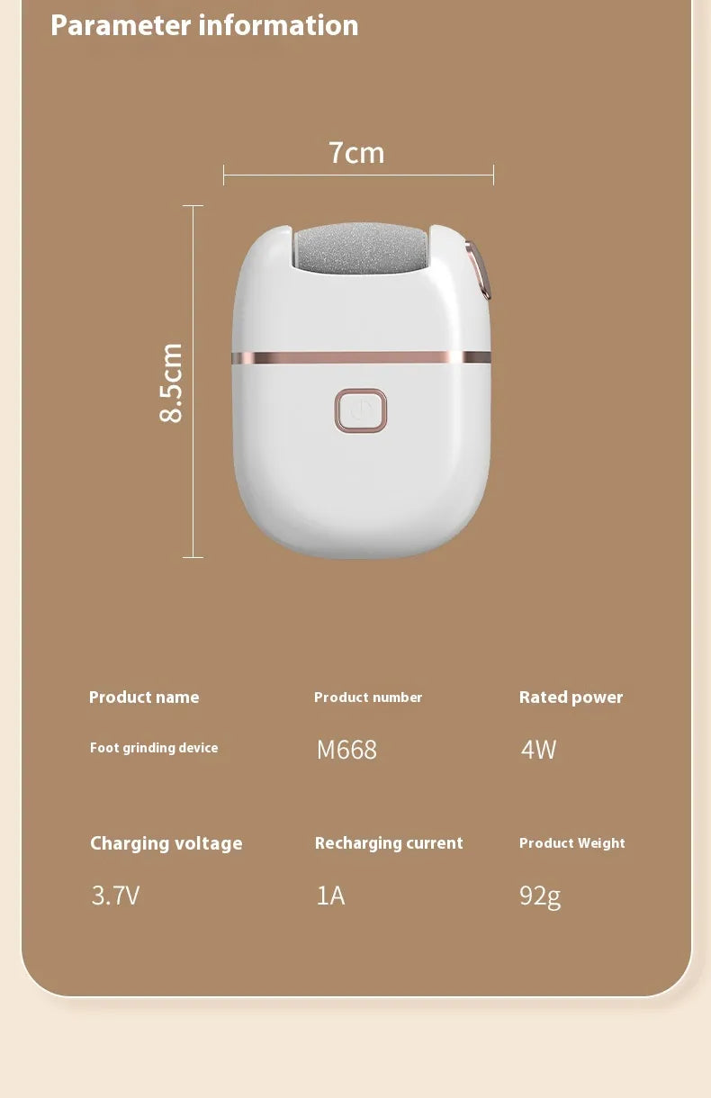 Electric Foot Exfoliating Grinder - Salon-Quality Pedicure at Home