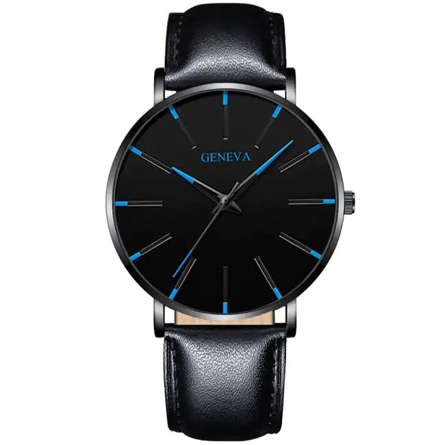 Montre élégante et minimaliste en acier inoxydable
