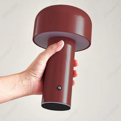 Chic Cordless Mushroom Desk Lamp - Rechargeable Italian Design