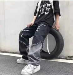 Chic Wide Zipper Jeans for Everyday Comfort & Style