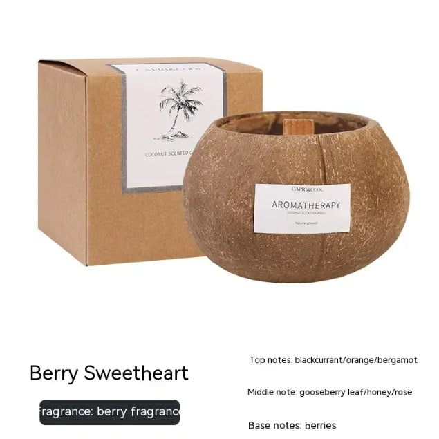 Luxurious Coconut Scented Candle in Gift Box