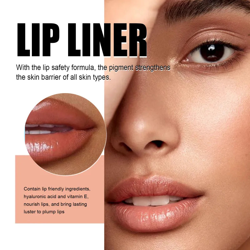 Duo crayon à lèvres marron foncé longue tenue et gloss repulpant