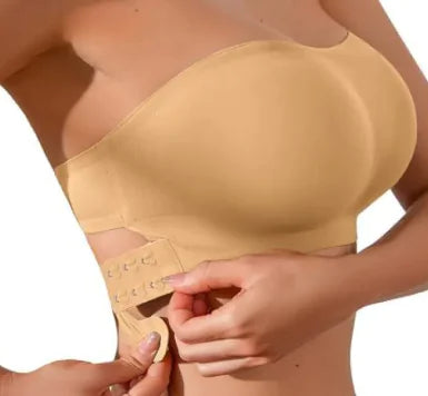 Soutien-gorge croisé élégant sans bretelles pour femme - Design sans armatures