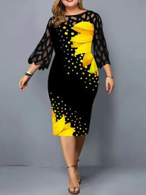 Robe chic grande taille – Capturez la grâce et l'équilibre